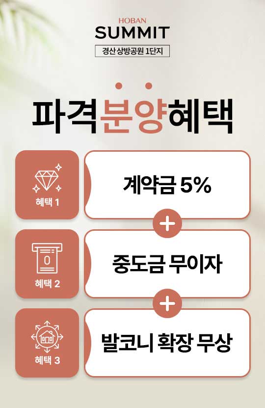 상방공원호반써밋 파격분양