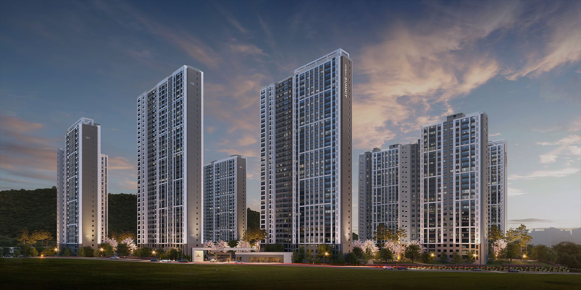 상방공원 호반써밋 조감도 1